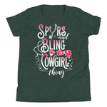 Youth Short Sleeve T-Shirt - Spurs And Bling