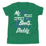Youth Short Sleeve T-Shirt - My Hero Wears Cowboy Boots