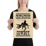 Jake Harris, Cretaceous Cowboy - Dinosaurs And Cowboys - Poster