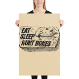 Eat Sleep Hunt Bones - Poster