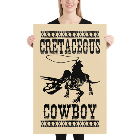 Jake Harris, Cretaceous Cowboy - Dinosaurs And Cowboys - Poster