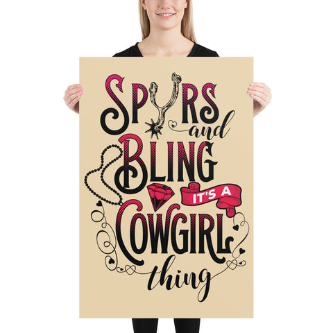 Spurs And Bling - Poster