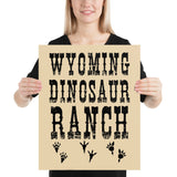 Wyoming Dinosaur Ranch - Footprints - Poster