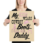 My Hero Wears Cowboy Boots - Poster