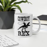 Mike Harris, Cowboy Rex - Dinosaurs And Cowboys - Coffee Mug