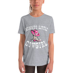 Youth Short Sleeve T-Shirt - Mommy's Little Cowgirl