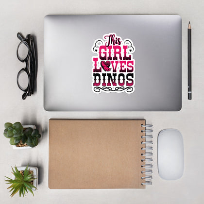This Girl Loves Dinos - Stickers