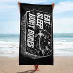 Eat Sleep Hunt Bones - Beach Towel
