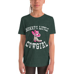 Youth Short Sleeve T-Shirt - Mommy's Little Cowgirl