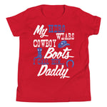 Youth Short Sleeve T-Shirt - My Hero Wears Cowboy Boots