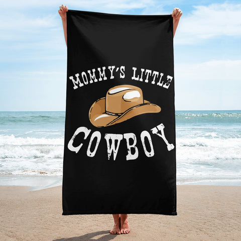 Mommy's Little Cowboy - Beach Towel
